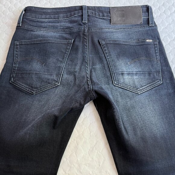 G-Star 3301 Slim Jeans Vintage Dark Aged Men W30 L30 - Picture 6 of 9